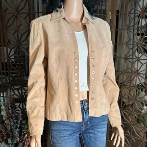 NWOT LIVE A LITTLE LEATHER SUEDE SHORT JACKET S